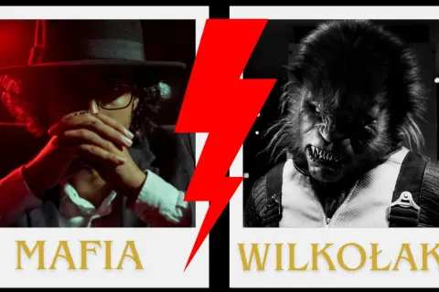 Członek mafii w kapeluszu i okularach kontra przerażający wilkołak. Kto wygra w tym starciu?