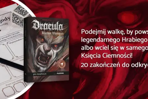 Karta Przygody Panny Miny Murray z gry "Dracula: Klątwa Wampira". Podejmij walkę z Hrabia Draculą lub wciel się w Księcia Ciemności!